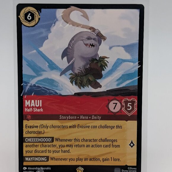 Disney Lorcana Maui - Half-Shark 124/204 - NM - Picture 1 of 3